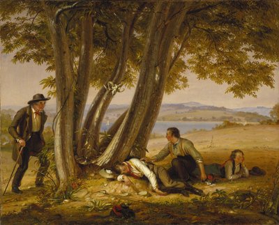 Colti a sonnecchiare (Ragazzi colti a sonnecchiare in un campo) da William Sidney Mount